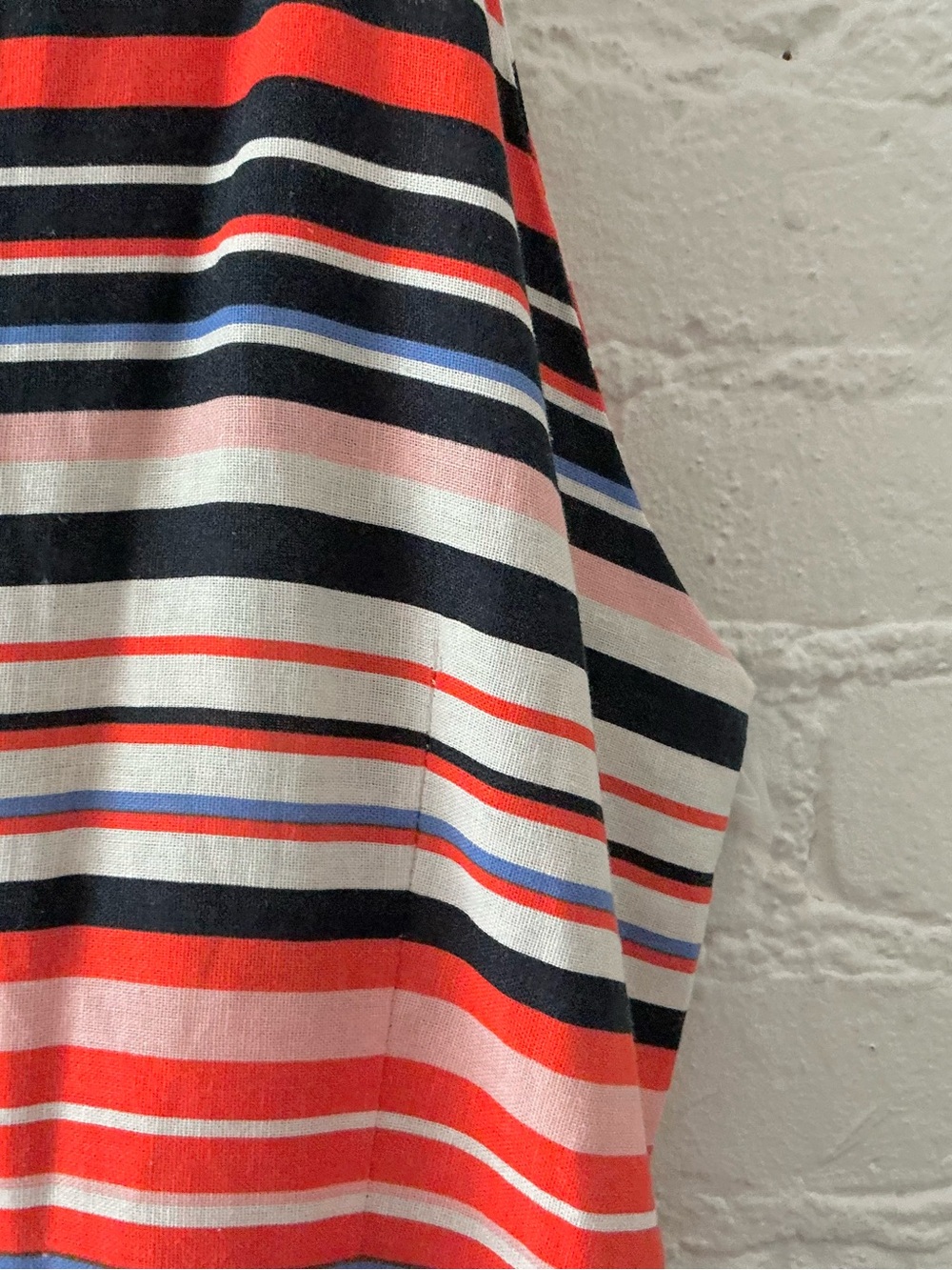Tommy Hilfiger Linen Blend Sleeveless Dress Colorful Striped Print Vacation - Picture 11 of 16
